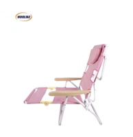 Chaise longue de plage pliable avec coussin, nouveau design, pour s'allonger sur le ventre