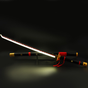 Pedang <span class=keywords><strong>Cosplay</strong></span> Roronoa <span class=keywords><strong>Zoro</strong></span> Real Anime Jepang 100 CM Katana pedang mainan untuk anak-anak - Product Image 3