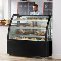 Réfrigérateur vitrine monotempérature pour peintures, viandes et gâteaux, avec porte vitrée, équipement de réfrigération ventilé