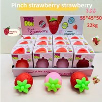Jouets anti-stress créatifs et sensoriels en forme de pastèque et fraise, style comestible, en caoutchouc, les plus vendus