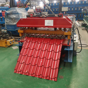 In <span class=keywords><strong>China</strong></span> Hergestellte Farbstahl-Fliesenformmaschine Rollladenmaschine Bambus-Glasur-Herstellungsmaschine - Product Image 5
