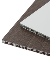 Panneau composite en nid d'abeille en aluminium blanc de 18 mm de Foshan, ignifuge, avec âme en alliage d'aluminium pour les armoires de cuisine, utilisation en intérieur