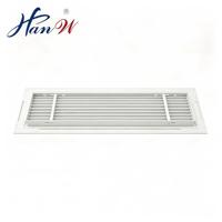 Grille d'aération en aluminium à simple déflection avec lame réglable pour système CVC, pour montage mural ou au plafond, pour l'admission et la sortie d'air