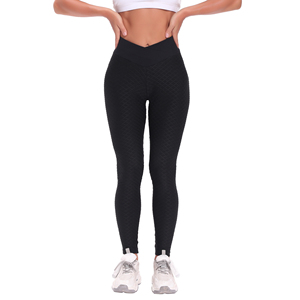 Tenues personnalisées TikTok solides pour femmes Lifting Contour Fish Net Mesh Taille haute Sublimé Push up Stirrup Pants Leggings - Product Image 2