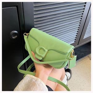 Sac à bandoulière de luxe tendance 2025 pour femme, style bonbon en cuir souple PU, avec fermoir et chaînes, collection été-hiver, par une marque de créateur de mode - Product Image 2