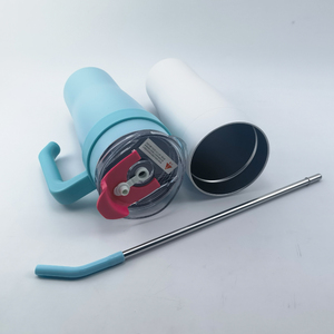40oz Stainless Steel Insulated Vacuum Cup <strong>Tumbler</strong> with Straw Children's Drinkware <strong>Wine</strong> <strong>Tumbler</strong> with Handles - Product Image 3
