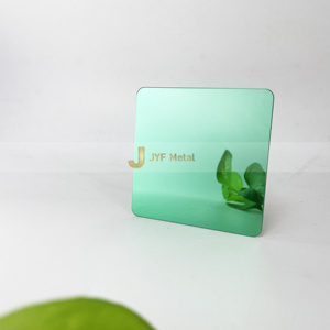 Plaque en acier inoxydable réfléchissant vert émeraude de luxe M83 pour l'architecture moderne, meubles haut de gamme, découpe et pliage sur mesure - Product Image 4