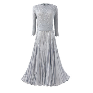 Vestido plisado hecho a mano de alta calidad, ropa elegante para mujer, trabajo pesado, vestidos plisados triples, fabricante de mayoristas femeninos - Product Image 5