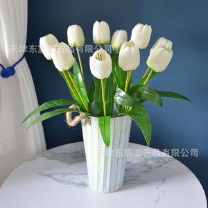 Fleur de tulipe artificielle 30cm-100cm pour décoration de maison et de mariage - Product Image 2