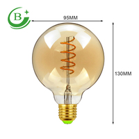 Lampe à filament LED E27 B22 A60 RC la plus abordable, ampoule à filament LED blanc chaud 2200K