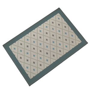 HuiTu Bubble Hemp Entryway <b>Mat</b> 30x48 Inch Non <b>Slip</b> Washable Stain Resistant Door <b>Mat</b> Geometric Print Indoor Outdoor Use - Product Image 1