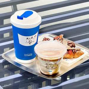 Gobelets à café en papier kraft à double paroi personnalisés, impression de logo, vente en gros, gobelets en papier jetables 8OZ pour les services de livraison de boissons - Product Image 5