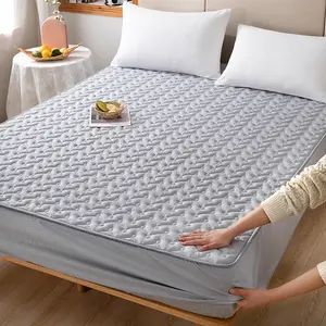 Protège-matelas anti-poussière anti-punaises de lit en coton matelassé personnalisé hypoallergénique