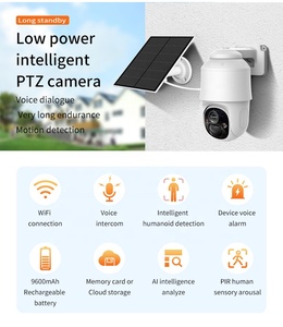 Jortan 4MP <span class=keywords><strong>camhipro</strong></span> Ptz WiFi Cámara Solar de baja potencia rotación de 360 grados al aire libre IP66 impermeable CCTV red IP Cámara - Product Image 6