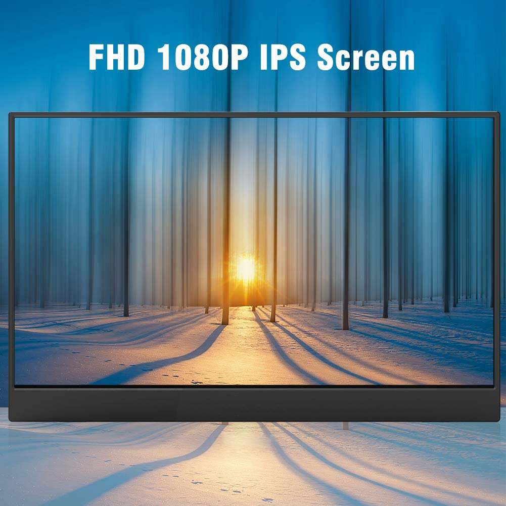 15.6Inch Portable Laptop Expandable Screen 1920 1080 Full HD Computer Display USB C Gaming Monitor with Type-C Dual Speaker