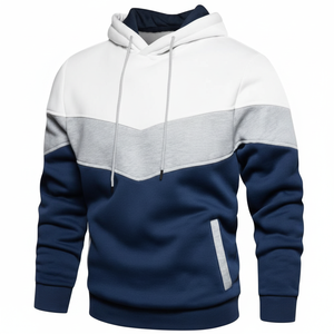Sudadera con capucha de lana unisex para hombre, Sudadera con capucha unisex con forro impermeable de algodón y poliéster de talla grande - Product Image 1