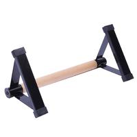 Lron triangle push-up support bois de hêtre petites barres parallèles équipement de fitness paralettes en bois poignée support