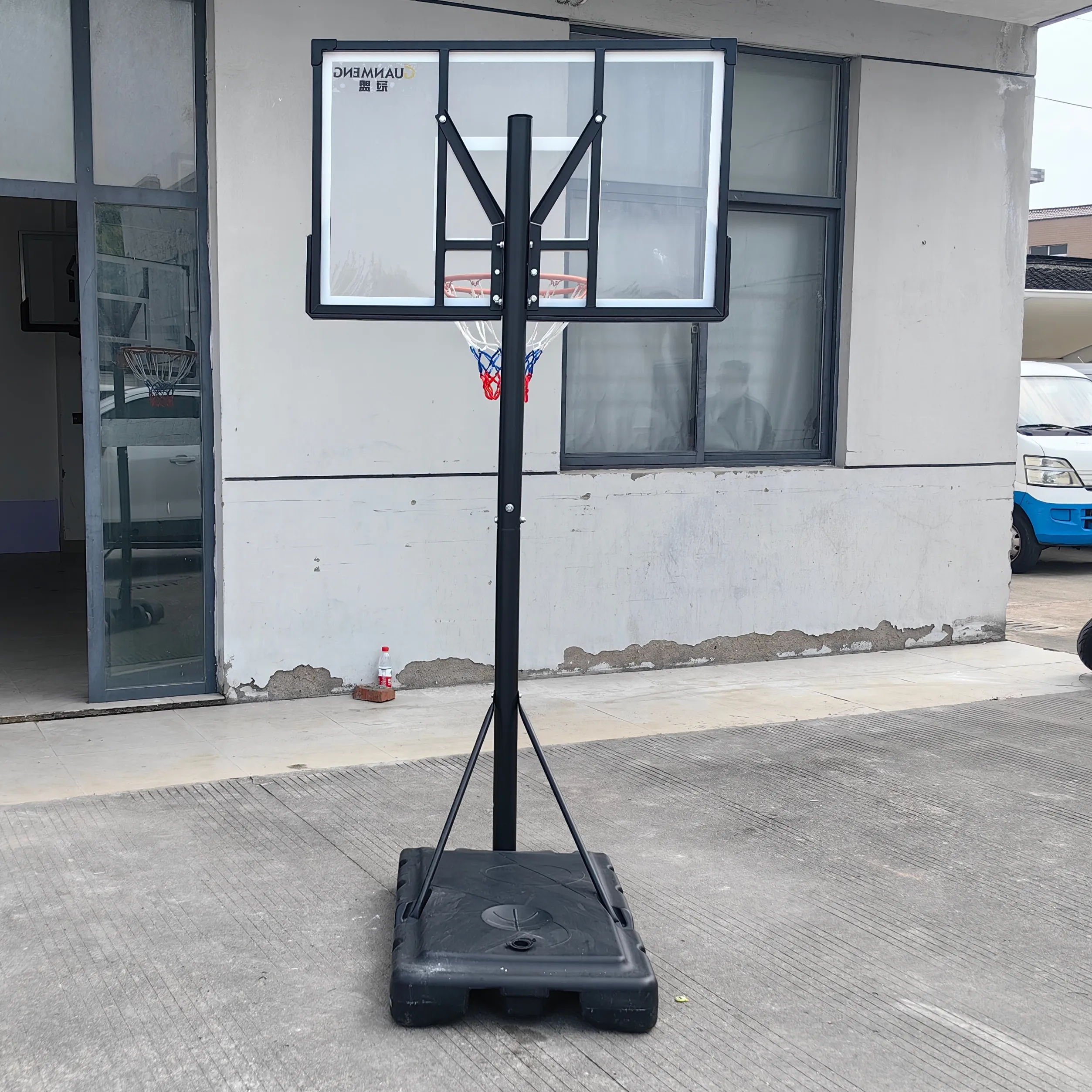 Altezza regolabile Mobile basket stand portatile canestro obiettivo esterno per i bambini della gioventù