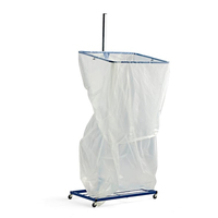 JH-Mech Feuilles de jardin Hauteur et largeur réglables Support de sac poubelle extérieur en métal sur pied
