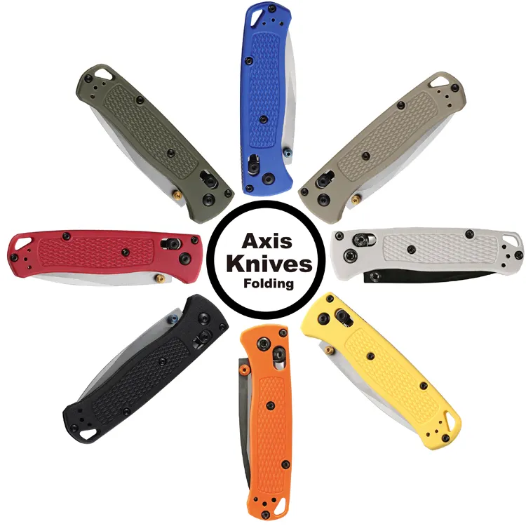 wholesale 535 BUGOUT nylon fabric handle AXIS manual folding knife carbon steel lightweight pocket knife outdoor camping knife