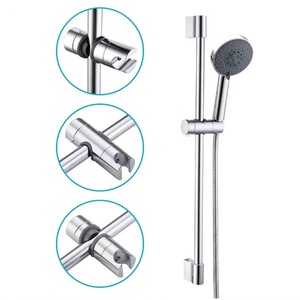 Bathroom Accessories 360° Rotation 22mm Shower Holder <b>Clamp</b> Showerhead Rail Slide Bracket 18-25mm Adjustable Shower Head Holder - Product Image 4
