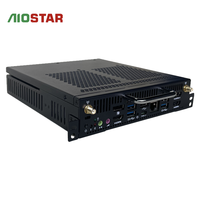 Ops komputer tertanam Intel Core I3-6100 generasi ke-6 16GB DDR4 128G SSD PC Mini dengan port DP/HD untuk panel interaktif