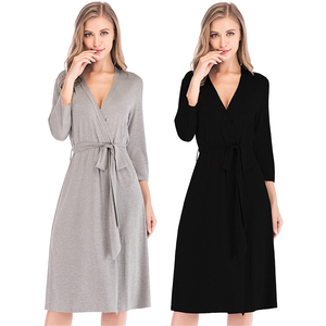 Ropa de dormir suave personalizada para mujer, ropa de dormir Sexy, conjunto de pijama, vestido de noche - Product Image 1