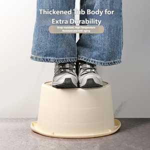 Baignoire de pieds tendance pour la maison, imitation bois, 19 cm de hauteur, en <span class=keywords><strong>plastique</strong></span> épaissi, avec poignées, pour spa à domicile, adultes - Product Image 4