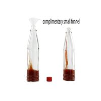 Bouteille en verre personnalisable avec bouchon à vis pour sauces (soja, tomate, ketchup, huile de piment) – Formats 100ml, 90ml, 5oz, 150ml – Vente chaude
