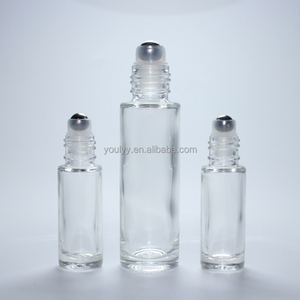 5ml10ml 15ml 20ml Rollo de aceite esencial cosmético transparente redondo o cuadrado en vial de botella de vidrio - Product Image 6