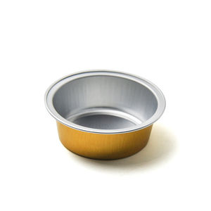 Plateau avec couvercle en <span class=keywords><strong>aluminium</strong></span>, tasse ronde de cuisson, petits plats avec couvercle en <span class=keywords><strong>aluminium</strong></span>, 25ml, 8 pièces - Product Image 3
