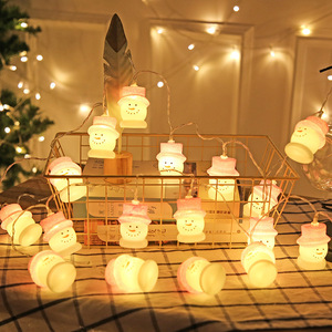 Hot xuyên biên giới Bán Led Santa Claus trang trí Snowman chuỗi không thấm nước Pin hoạt động giáng sinh phòng - Product Image 1