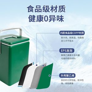 Portable 8L Green Cooler Box For Outdoor Beverage Storage And Transport - Product Image 3