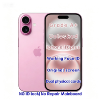 Vente en gros de téléphones d'occasion débloqués pour 16 Plus 128 Go Rose 5G A18 Pro Chip Super Retina XDR, fournisseur d'usine, stock en vrac