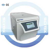 Centrífuga Refrigerada de Alta Velocidad SCITEK 200-15000 rpm de Sobremesa 21380xg con Función de Preenfriamiento Inteligente y Motor DC sin Escobillas