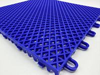 Baldosas Deportivas de PP de Doble Capa con Sistema de Enclavamiento de Diamantes de 1 Pie para Canchas de Baloncesto/Voleibol/Bádminton/Pickleball ASF-03