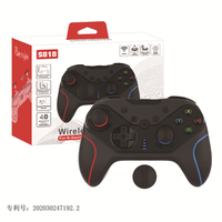 Contrôleur de jeu sans fil longue durée de vie de la batterie double moteur avec manettes de vibration réglables pour commutateur Nithendo