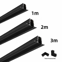 1m 2m 3m 48V Rail conception modulaire monté en surface LED Spot magnétique éclairage sur rail système d'éclairage led rail magnétique