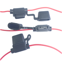 Porte-fusible en ligne 16AWG, prise de fusible à lame automobile avec mini-fusible standard pour faisceau de câblage de voiture, étanche