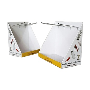 Small template cardboard display box customized size counter display case
