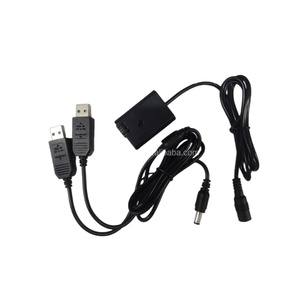 Batterie factice NP-FW50 avec double câble Boost USB avec chargeur USB pour appareil photo <span class=keywords><strong>Sony</strong></span> A7S A7M2 A7R <span class=keywords><strong>A6300</strong></span> - Product Image 1