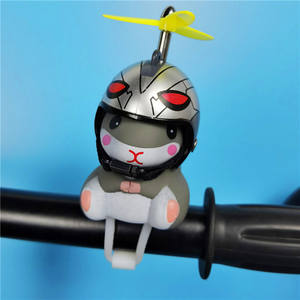 Animal de vélo drôle et mignon avec casque de sécurité pour enfants, <span class=keywords><strong>klaxon</strong></span> de vélo, son long et fort - Product Image 4