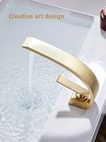 Keran Wastafel Antik Satu Gagang Panas Dingin, Terpasang di Atas Meja, Inti Keramik, Pemasangan Satu Lubang, Untuk Kamar Mandi/Toilet
