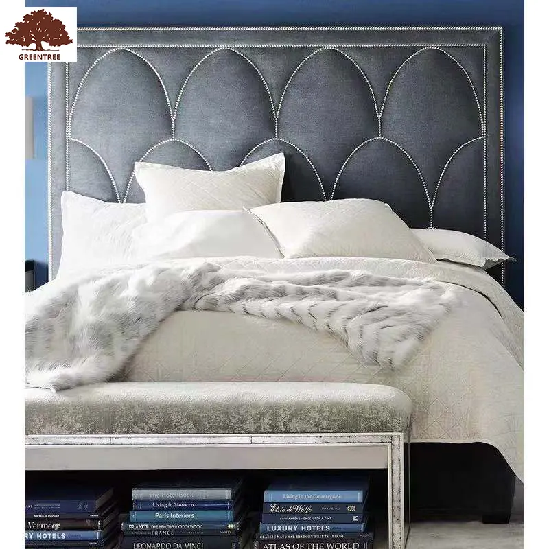 Ev mobilyaları oturma odası kral kraliçe tek boyutlu Modern çift tasarım deri döşemeli yatak