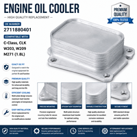 Carcasa de Filtro de Aceite de Motor Avanzada para Mercedes-Benz Clase C, E, S, ML, W203, W211, W220, W163, OE 1121880401, Resistente a Temperaturas Extremas