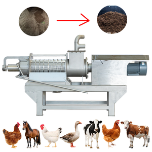 Machine de traitement automatique du fumier de porc, presse à vis intégrée pour la déshydratation et le séchage des boues agricoles et des déchets animaux - Product Image 1