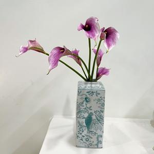 <span class=keywords><strong>Fleur</strong></span> artificielle en PVC au toucher réaliste, lys calla, branche unique, arrangement floral pour mariage et maison, matériel - Product Image 2