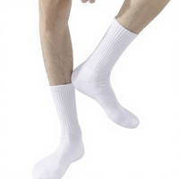 Chaussettes montantes en coton extra larges pour hommes, épaisses, allongées, antibactériennes, antidérapantes, pour affaires et sports, collection automne