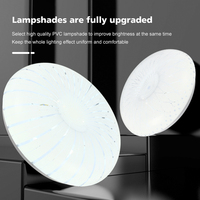 Plafonnier LED rond intelligent moderne en PVC et fer, à montage en surface, pour chambre à coucher, salon, éclairage intérieur domestique