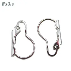 Wuqie 杠杆回打开钩耳环组件法国耳夹银首饰耳环发现